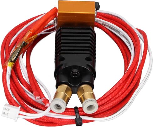 Cuifati 3D مجمعة الطارد Hotend، 2 في 1 مجموعة Hotend، لـ Ender 3 لـ CR10S Pro Hotend، طارد طابعة ثلاثية الأبعاد مع مسامير غطاء سيليكون، تبديد جيد للحرارة (12 فولت) in Saudi Arabia