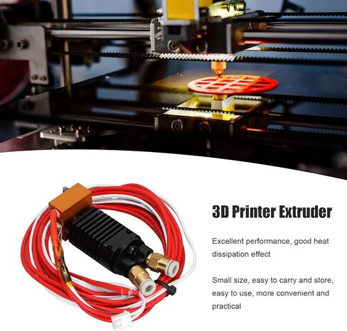 Cuifati 3D مجمعة الطارد Hotend، 2 في 1 مجموعة Hotend، لـ Ender 3 لـ CR10S Pro Hotend، طارد طابعة ثلاثية الأبعاد مع مسامير غطاء سيليكون، تبديد جيد للحرارة (12 فولت) in Saudi Arabia