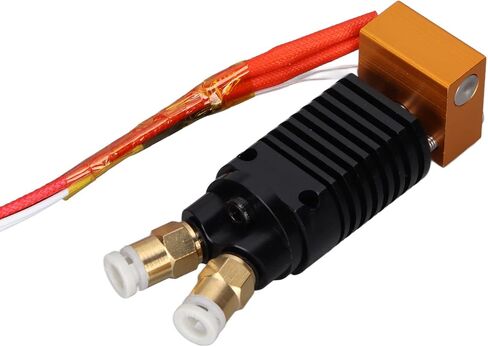 Cuifati 3D مجمعة الطارد Hotend، 2 في 1 مجموعة Hotend، لـ Ender 3 لـ CR10S Pro Hotend، طارد طابعة ثلاثية الأبعاد مع مسامير غطاء سيليكون، تبديد جيد للحرارة (12 فولت) in Saudi Arabia