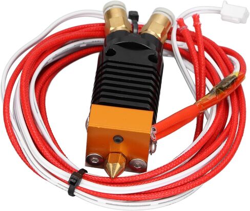 Cuifati 3D مجمعة الطارد Hotend، 2 في 1 مجموعة Hotend، لـ Ender 3 لـ CR10S Pro Hotend، طارد طابعة ثلاثية الأبعاد مع مسامير غطاء سيليكون، تبديد جيد للحرارة (12 فولت) in Saudi Arabia