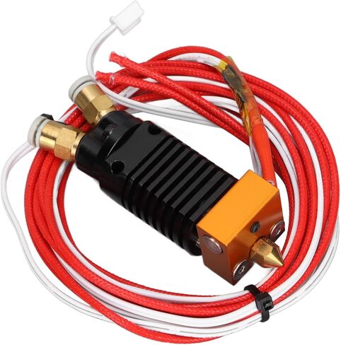 Cuifati 3D مجمعة الطارد Hotend، 2 في 1 مجموعة Hotend، لـ Ender 3 لـ CR10S Pro Hotend، طارد طابعة ثلاثية الأبعاد مع مسامير غطاء سيليكون، تبديد جيد للحرارة (12 فولت) in Saudi Arabia