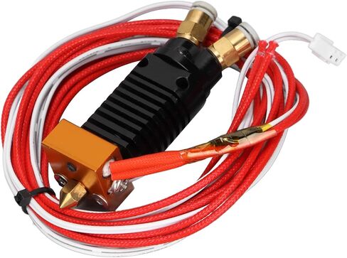 Cuifati 3D مجمعة الطارد Hotend، 2 في 1 مجموعة Hotend، لـ Ender 3 لـ CR10S Pro Hotend، طارد طابعة ثلاثية الأبعاد مع مسامير غطاء سيليكون، تبديد جيد للحرارة (12 فولت) in Saudi Arabia