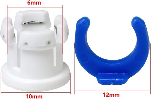 Bowden Tube Coupling Collet and Clamp FMHXG 10 Set Blue Pipe Horse Clips for 3D Printer Parts Coupling Accessory Fixed 6mm Tube, Fixed Bowden Tube Clamp in Saudi Arabia