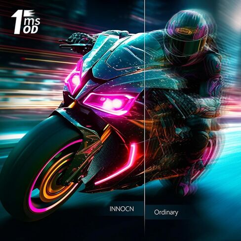 شاشة ألعاب كمبيوتر INNOCN مقاس 27 بوصة 1920 × 1080 بكسل 180 هرتز IPS، 1 مللي ثانية، شاشة كمبيوتر HDMI DisplayPort متوافقة مع G-Sync، رفيعة جدًا، خالية من الوميض، العناية بالعين، قابلة للتركيب على VESA، أسود in Saudi Arabia