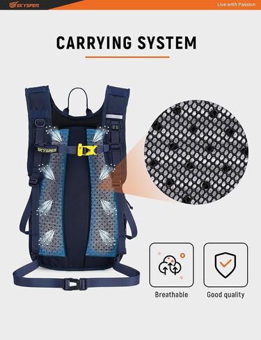 SKYSPER Hiking Backpack - 20L Small Hiking Daypack Lightweight Hiking Backpack, Breathable Day Pack, Backpacking for Women Men in Saudi Arabia