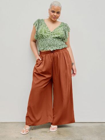 CIDER بنطال مرن بخصر واسع ومنحنى زائد in Kuwait