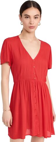 Women's Button Mini Dress in Saudi Arabia