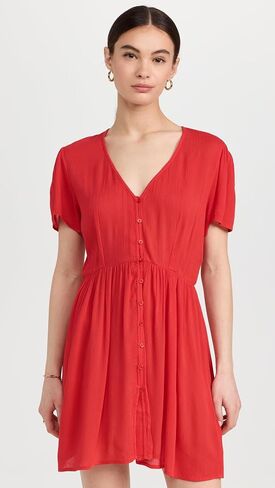 Women's Button Mini Dress in Saudi Arabia