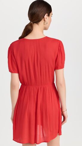 Women's Button Mini Dress in Saudi Arabia