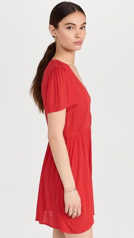 Women's Button Mini Dress in Saudi Arabia
