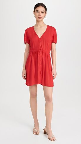 Women's Button Mini Dress in Saudi Arabia