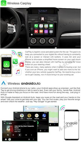 راديو ستيريو للسيارة ASURE لسيارة Subaru Forester 2013-2015، Subaru Impreza 2012-2014، 4Core 2G+32G نظام Android وحدة ملاحة GPS مع Carplay اللاسلكي، Android Auto، 1280x800 9 بوصة تعمل باللمس الوسائط المتعددة in Kuwait