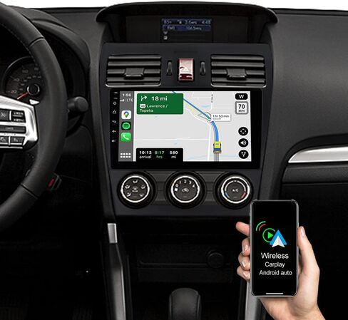 راديو ستيريو للسيارة ASURE لسيارة Subaru Forester 2013-2015، Subaru Impreza 2012-2014، 4Core 2G+32G نظام Android وحدة ملاحة GPS مع Carplay اللاسلكي، Android Auto، 1280x800 9 بوصة تعمل باللمس الوسائط المتعددة in Kuwait