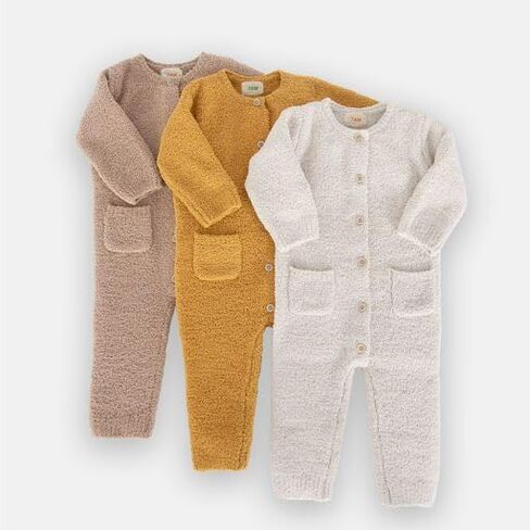 7AM Infant Romper Long Sleeve - Toddler Romper Jumpsuits for Baby Boy & Girl, Round Neck One Piece Outfit | Fuzzy & Comfywear in Kuwait