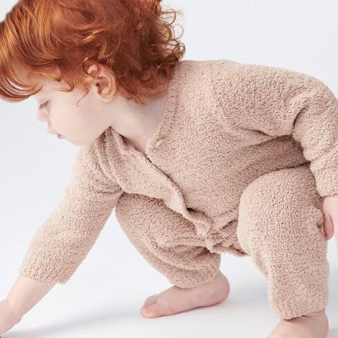 7AM Infant Romper Long Sleeve - Toddler Romper Jumpsuits for Baby Boy & Girl, Round Neck One Piece Outfit | Fuzzy & Comfywear in Kuwait