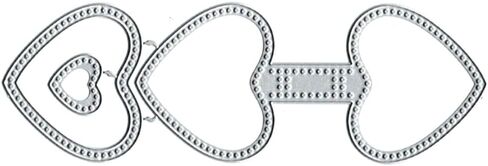 قطع معدنية على شكل سلسلة مفاتيح على شكل قلب، إطار سلسلة مفاتيح على شكل قلب قطع معدنية يموت قطع استنسل بطاقة ورقية حرفية قالب DIY قطع معدنية يموت الألبوم النقش ورقة يموت لصنع بطاقة سكرابوكينغ in Kuwait