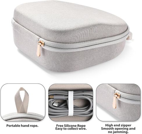 Carrying Bag Hard Travelling Case Compatible with Beats Studio Pro/Beats Studio3 / Beats Solo 4 / Beats Solo3 / Beats Solo2 / Beats Solo Pro Bluetooth On-Ear Headphones (Gray) in Saudi Arabia