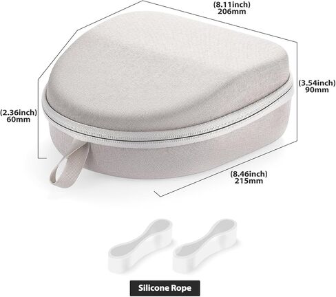 Carrying Bag Hard Travelling Case Compatible with Beats Studio Pro/Beats Studio3 / Beats Solo 4 / Beats Solo3 / Beats Solo2 / Beats Solo Pro Bluetooth On-Ear Headphones (Gray) in Saudi Arabia