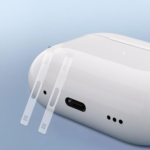 ملصق واقي من الغبار متوافق مع Airpods pro الجيل الثاني، طبقة شفافة سفلية مقاومة للغبار، شفافة in Kuwait