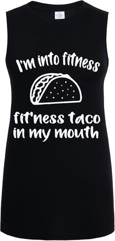 Tank Tops for Women-Womens Funny Saying Fitness Workout Racerback Tank Tops Sleeveless Shirts in Saudi Arabia