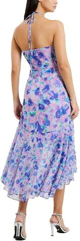 French Connection Womens Gretha Printed Hi-Low Halter Dress in Saudi Arabia