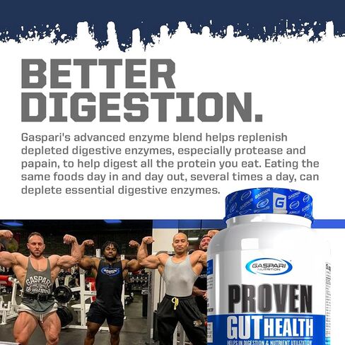 Gaspari Nutrition Proven Gut Health, Promotes Healthy Digestion, Prebiotics and Probiotics, Sports Digestion and Nutrient Utilization (30 Servings) in Saudi Arabia