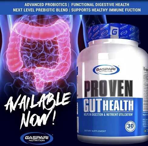 Gaspari Nutrition Proven Gut Health, Promotes Healthy Digestion, Prebiotics and Probiotics, Sports Digestion and Nutrient Utilization (30 Servings) in Saudi Arabia