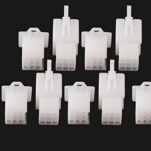 Male Female Spade Wire Connector Quick Splice Crimp Terminals Housing Box for Electrical Wiring Relay Car Audio Speaker Headlight Motorcycle (5 Sets, 6.3mm 6 Ways Male&Female Housing) in Saudi Arabia