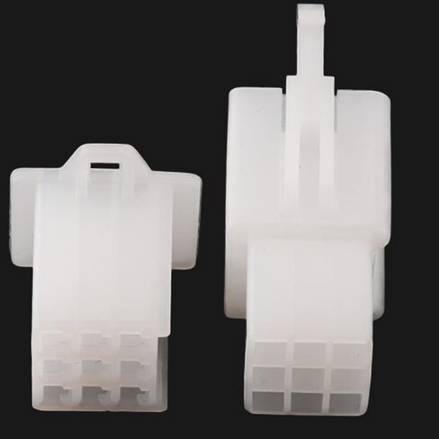Male Female Spade Wire Connector Quick Splice Crimp Terminals Housing Box for Electrical Wiring Relay Car Audio Speaker Headlight Motorcycle (5 Sets, 6.3mm 6 Ways Male&Female Housing) in Saudi Arabia
