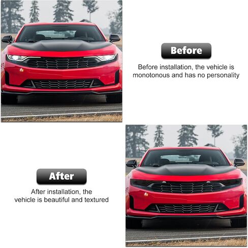 RT-TCZ Smoked Black Headlights Lamp Cover Guard Trim Decoration Accessories Compatible with Chevrolet Chevy Camaro 2019-2023 in Saudi Arabia