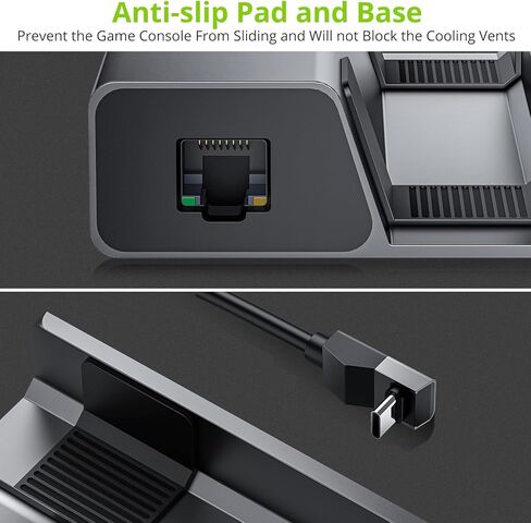 قاعدة إرساء LINKFOR 6 في 1 لسطح البخار HDMI 2.0 4K@60 هرتز، جيجابت إيثرنت، منافذ USB-A 3.0 تجربة ألعاب محسنة مع قاعدة توصيل وتشغيل منفذ USB-C للشحن السريع in Kuwait