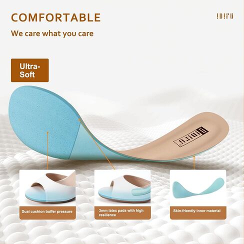 IDIFU Women's Candie-MI Peep Toe Low Block Heels Sandals Ankle Strap Comfy Chunky Wedding Dress Shoes in Saudi Arabia