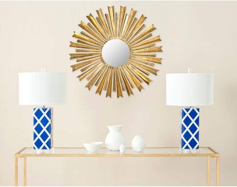 مرآة من مجموعة Safavieh Home Collection ذات أسهم ذهبية، ذهبية عتيقة in Saudi Arabia