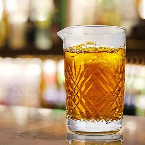 Jucoan 2 حزمة 24oz الكريستال كوكتيل خلط الزجاج، سميكة المرجحة أسفل كوكتيل اثارة الزجاج خلط إبريق للبار، أداة الملحقات النادل in Saudi Arabia