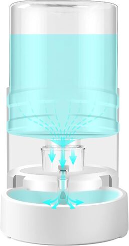 CZPET 4L Pet Water Dispenser (2 Pack) Unplugged Automatic Water Bowl Dispenser Gravity Water Dispenser for Cats Water Self Feeder Dog Fountain Dogs Bowl Bottles for Puppy Kitten in Saudi Arabia