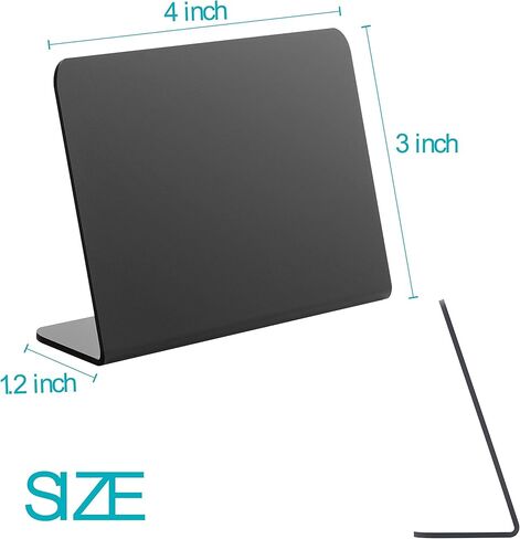 لافتات سبورة صغيرة من ONUPGO للطعام، 12 قطعة من لافتات السبورة على الطاولة، لافتات طاولة محفوظة مزدوجة الجوانب، لافتات سبورة صغيرة قابلة لإعادة الاستخدام للبوفيه - سهلة الكتابة والمسح in Kuwait