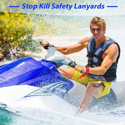 Stop Kill Safety Lanyards Floating Safety Switch Lanyards Boat Engine Emergency Stop Tether Cord Universal Boat Motor in Saudi Arabia