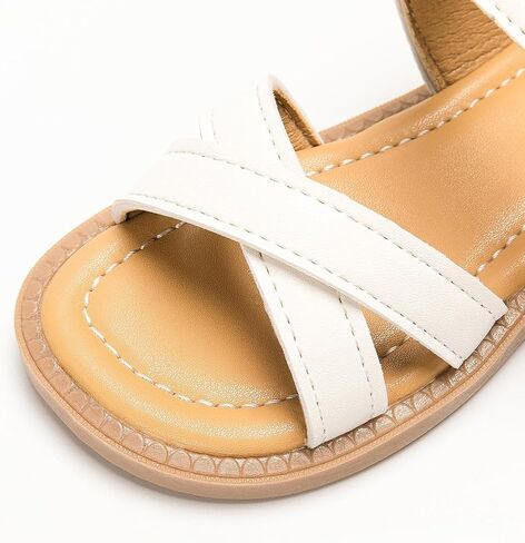 Zoolar Boys Girls Sandals Open Toe Breathable Princess Non-Slip Flats Summer Beach Lightweight Rubber Sole Sandals (Toddler/Little Kid) in Kuwait