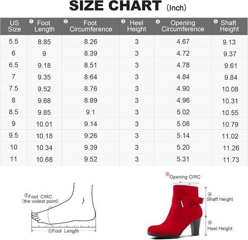mysoft Women's Booties with Heel, Chunky Stacked Heel Zipper Ankle Boots for Ladies in Kuwait