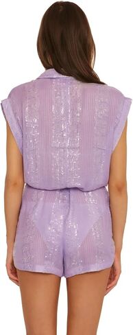 ISABELLA ROSE womens Villa Short Romper - Bathing Suit Cover Ups for WomenSwimwear Cover Up in Saudi Arabia