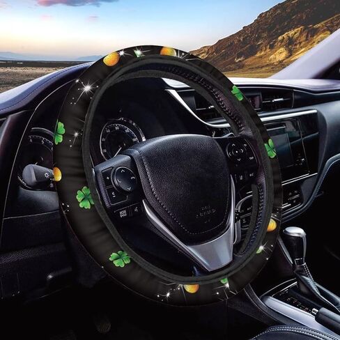 Dachshund Automotive Steering Wheel Cover Car Interior Accessories Soft Texture Washable Car Steering Wheel Cover in Saudi Arabia