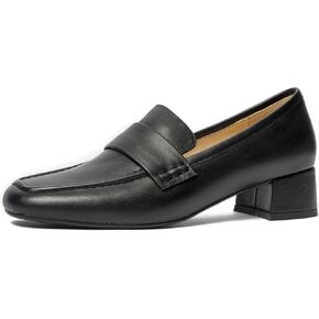 ONEENO Women's Dress Leather Heels Loafer
