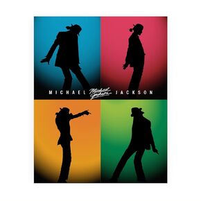 Michael Jackson- Abstract Silhouette Wall Art Decor, Retro Music Poster Print, Perfect For Vintage Home Decor, Office Decor & Studio Décor. Perfect Gift for The King Of Pop! Unframed-8x10