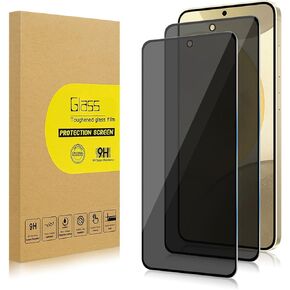 2 Pack Privacy Screen Protector for Samsung Galaxy S24 Ultra[Anti-Spy Tempered Glass] [Fingerprint Unlock Support], Anti-Scratch, Bubble-Free, Easy Install 9H Protective Glass for S24 Ultra