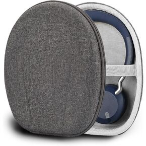 Geekria Shield Case Compatible with Jabra Evolve2 75, Evolve2 65, Evolve2 55, Evolve2 50, Elite 45h Case, Replacement Protective Hard Shell Travel Carrying Bag with Cable Storage (Dark Grey)