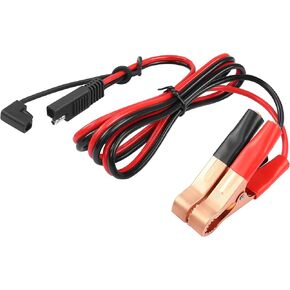 14AWG SAE to Battery Alligator Clip YACSEJAO 3FT/1M 12V Battery Alligator Clip to SAE 2Pin Quick Disconnect Cable for Solar Panl Car Marine Motorcycle