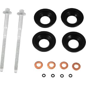 X AUTOHAUX Diesel Injector Seal Injector Clamp Bolts Kit 1795871 1378433 1372386 for Ford Transit MK7 2.2 2.4 TDCi