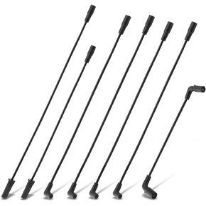 A-Premium Ignition Spark Plug Wires Set of 7 Compatible with Chevrolet Silverado 1500 Express Astro Blazer K1500 S10 & GMC Savana Sierra Jimmy Sonoma & Isuzu & Oldsmobile