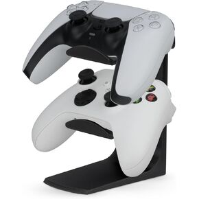 BRAINWAVZ The Sentinel - Dual Game Controller Stand for Desks, Universal Design for All Gamepads - Black
