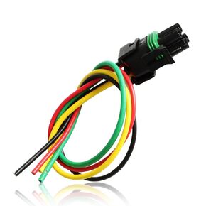 Electric RV Step 4-Way Wiring Harness Plug Connector 4-Pin Pre-Wired Harness with Male Connection Compatible with Kwikee 5th Wheel RVs, Travel Trailers and Motorhomes Replace #:909306000 1809925